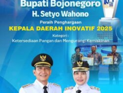 BUPATI BOJONEGORO RAIH PENGHARGAAN KEPALA DAERAH INOVATIF 2025