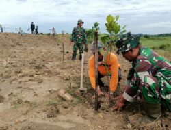 Mitigasi Bencana, Tiga Pilar di Kedungsumber Temayang Bojonegoro Tanam Ratusan Pohon Produktif