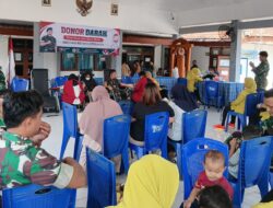 Antisipasi Krisis Stok, Dua Koramil Jajaran Kodim Bojonegoro Gelar Bakti Sosial Donor Darah