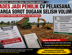 Kades Jadi Pemilik CV Pelaksana Pengurukan Lapangan Desa, Proyek Prayungan Dipertanyakan