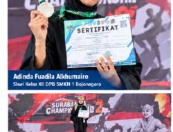 Siswi SMKN 1 Bojonegoro Raih Juara 2 Pencak Silat Surabaya Championship 2