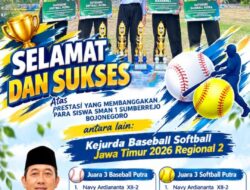 Siswa SMAN 1 Sumberrejo Bojonegoro Borong Empat Gelar Juara 3 di Kejurda Baseball Softball Jatim 2026
